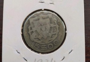 5$00 em prata de 1934
