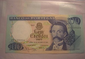 Nota de 100 escudos de 1965