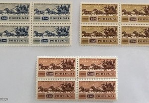 Série 3 quadras selos Conf. Postal de Paris - 1963