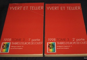 Livros Catalogue Yvert et Tellier 1998 Tome 3 Timbres D'Europe de L'Ouest