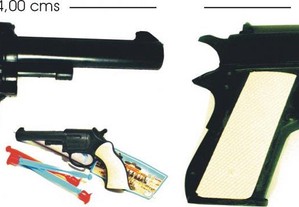 BRINCOVIANA - 2 Pistolas de brincar com dardos