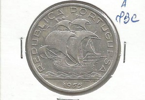 Espadim - Moeda de 10$00 de 1955 - Prata.