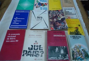Vários livros antigos comunistas anos 70/80