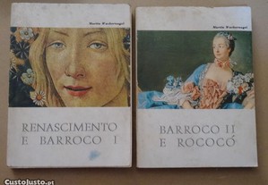 "Renascimento e Barroco" de Martin Wackernagel - 2 Volumes