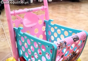 Conjunto Brinquedos Comidas + Carrinho Compras Disney