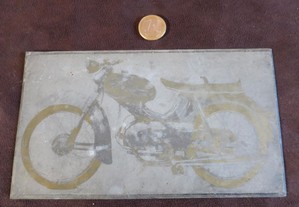 Chapa impressão Kreidler Florett motorizada 50 cc antiga mota