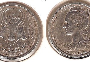 Madagáscar(Colónia francesa) - 1 Franc 1948 - bela