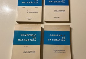 J. Sebastião e Silva - Compêndio de Matemática (4 tomos, completo)