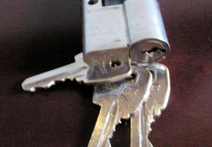 Canhão fechadura porta com chaves