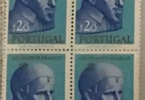 Quadra de selos novos $20 S. Vicente de Paulo-1963