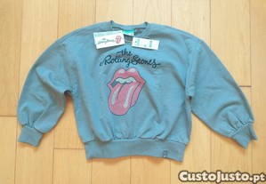 Sweat cinzenta da Benetton, tamanho 8-9 anos (1,40m), 100% algodo, nova
