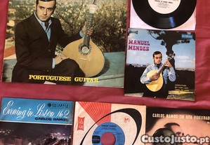 Discos de vinil antigos - Manuel Mendes e Carlos Ramos