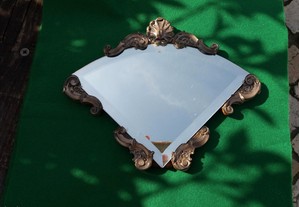 Espelho moldura a prata contrastada