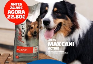 Ração de cão maxcani active - 20 KG 
