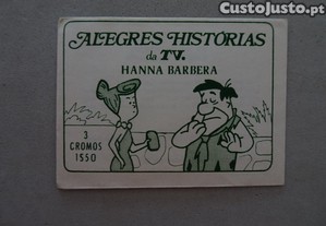 Carteira de cromos fechada Alegres Histórias da TV Hanna Barbera APR