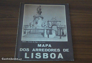 Mapa dos arredores de Lisboa ( anos 50 / 60 )