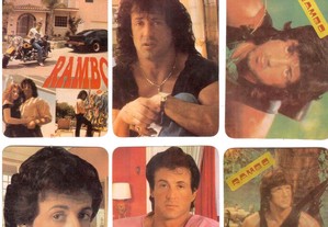 Coleção completa de 12 calendários sobre Sylvester Stallone 1991.