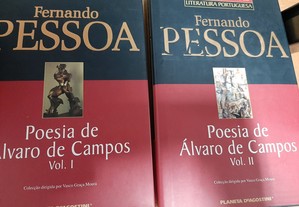 Poesia de Álvaro de Campos Vol 1 e 2 de Fernando Pessoa