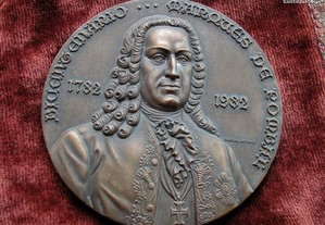 Medalha do Bicentenário do Marquês de Pombal. Cabr