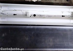 Candeeiro Cozinha Lampadas 2 Tubolares Flurescentes