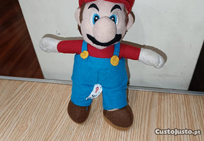 Peluche Super Mario - Cerca de 23 cm; Estado Razoável