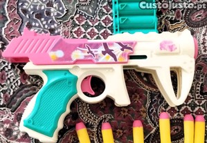 Pistola NERF 6 Balas Brinquedo Criana
