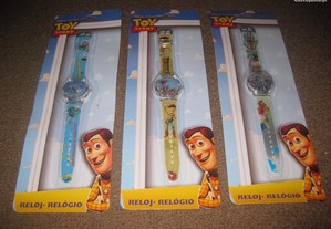 3 Relógios Toy Story para criança/Novos/Embalados
