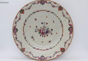 Prato Fundo Porcelana Chinesa Família Rosa XVIII 23,5 cm