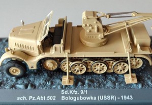 * Miniatura 1:72 Tanque/Blindado/Panzer/Carro Combate CAMIÃO ANTI-MINAS SD. KFZ. 9/1
