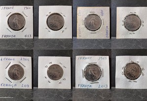 França moedas de 1 Franco 13 unidades oferta de portes