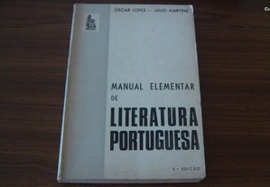 Manual elementar de literatura portuguesa de Óscar Lopes - Júlio Martins
