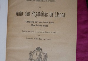 Auto das Regateiras de Lisboa. Francisco Maria Estêves Pereira. 1919.