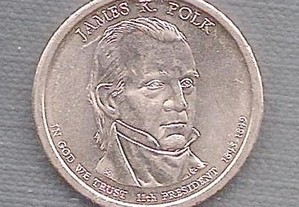 Moeda USA - Dollar 11 Presidente James K. Polk