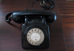 Telefone antigo Preto 1982