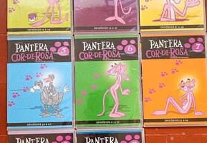 Coleção de 8 dvd pantera cor de rosa