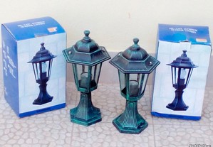 Conjunto de 2 candeeiros/lanternas de exterior / Set of two outdoor lamps/lanterns