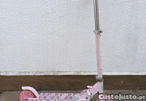 Trotinete Infantil Dobrável Rosa Ajustável | Pink Foldable Kids Scooter - 26