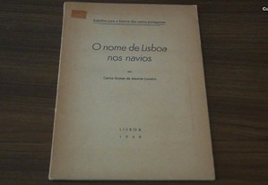 O nome de Lisboa nos navios de Carlos Gomes de Amorim Loureiro,1948