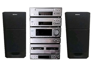 Aparelhagem Sony MHC6600 com colunas SS-H6600, vintage, de 1991