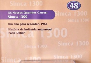 * Miniatura 1:43 Colecção Queridos Carros Nº 48 Simca 1300 (1962) Com Fascículo