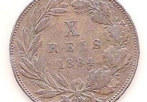 Moeda X Reis 1884