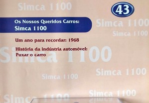 * Miniatura 1:43 Colecção Queridos Carros Nº 43 Simca 1100 (1968) Com Fascículo