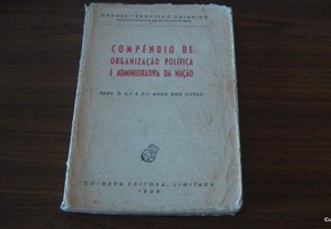 Compêndio de organização política e administrativa da nação de Manuel Francisco Catarino