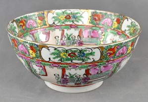Taça / Poncheira em porcelana da China Mandarim   Anos 60