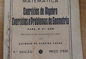 Matemática-Exercícios de Álgebra e Geometria