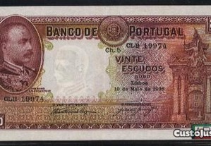 Espadim - Nota de 20$00 de 1938 - Escassa
