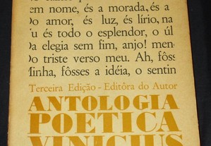 Livro Antologia Poética Vinicius de Moraes numerad