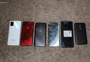 Lote de 6 smartphones