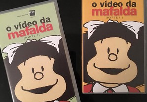 O vídeo da Mafalda, de Quino, 2 cassetes VHS