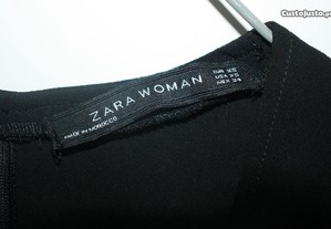 Macacão-calção preto como novo por usar Zara tamanho XS